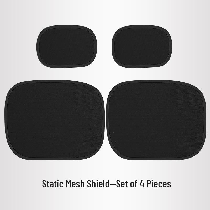 Universal Static Car Sun Shade - Heat Insulation, Stable Fit, Unobstructed View