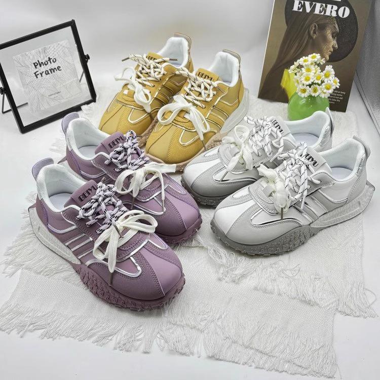 Sports Platform German Training Shoes Women's 2025 New Spring and Autumn Dad Shoes Increase Height Versatile Sports and Leisure Forrest Gump Shoes