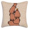 Cute animal C-Capybaras Pillow Covers Cartoon Sofa Decorative Home Double-sided Printing Short Plush Cute Cushion Cover