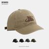 Small A Letter Embroidery Hip Hop Cap Men and Women Versatile Travel Spring and Autumn Personality Short Brim Shade Baseball Cap