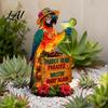 Lumière Animale Étanche Solaire Perroquet Lampe Piquet de Jardin avec Sculpture Automatique Marche/Arrêt Décoration Oiseau pour Patio Extérieur Chemin Paysage