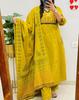 Women Designer Party Wear Salwar Suit Kurti Indian Party Wear Cotton Top Tunic Kurta Pant Dupatta Set