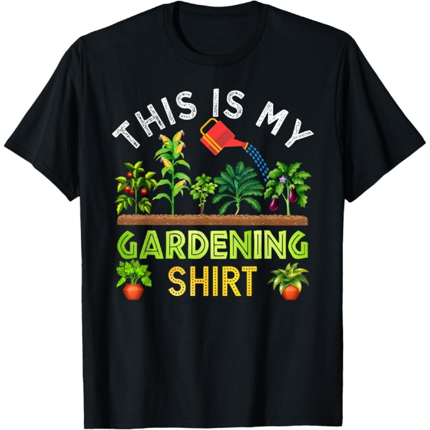 This Is My Gardening Shirt Funny Gardener Gift Plants Lover T-Shirt S