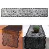 Spooky Halloween Table Cover, Polyester Cobweb Laces Table Runner Party Decoration Cloth for Haunted Environment
