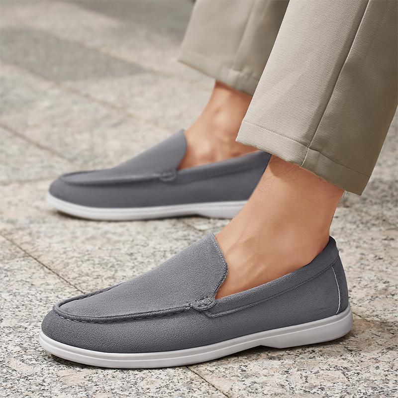 Loafers Leisure Walking Shoes Business Slip On New Blue Handmade Flats Comfort Mens Casual Shoes Adult Male Driving Footwear