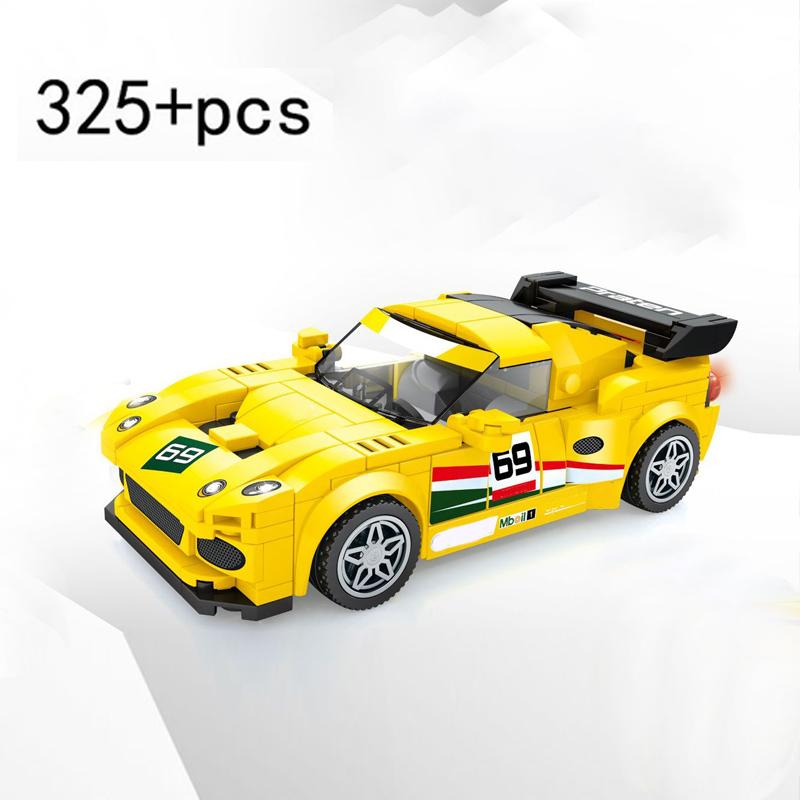 Auto da Corsa di Città Modello Blocchi da Costruzione Mattoncini Fai da Te MOC Giocattolo Classico Rally Sportivo Super Pilota Veicolo Regalo di Natale Tecnica