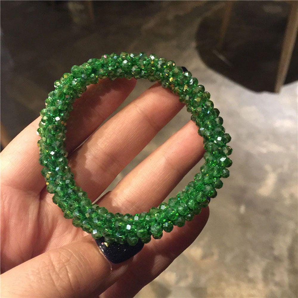 Accessories Sweet Student Ladies for Women Crystal Hair Rope Hair Ties Ponytail Holder Rubber Band