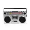 Vintage Cassette Player with Stereo Recorder and FM Bluetooth Speaker