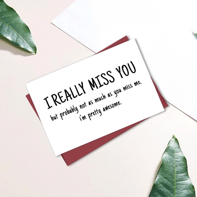 Vtipný text Narozeninová přáníčka Elegantní obálka Karta s texturou kartonu Vhodné pro večírky a oslavy