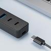 Plastic USB Hubs 4 Port USB3.0 USB2.0 Fast Speed Data Transfer Solution for Enhanceds Productivity In Work Environment