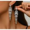 Bridal Necklace and Earrings Set, Crystal Wedding Dress, Banquet Attire, Costume Matching