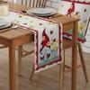 Spring Gnome Ladybird Flowers Linen Table Runner Dresser Scarves Table Decor Farmhouse Kitchen Dining Table Runner Party Decor