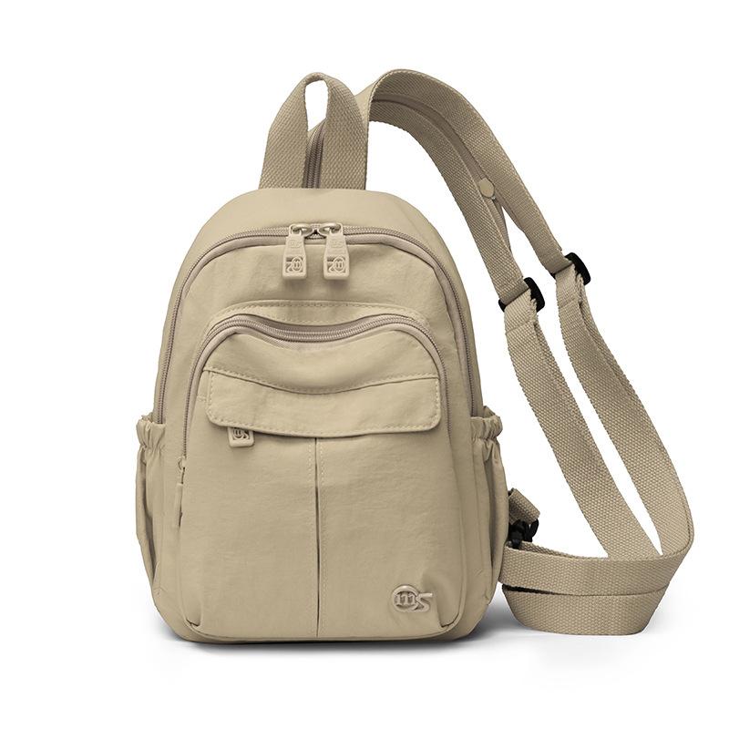 Schoolbag Spring New Simple and Versatile Multi-back Nylon Backpack Women's Anti-splashing Commuter Travel Oblique Span Breast Bag