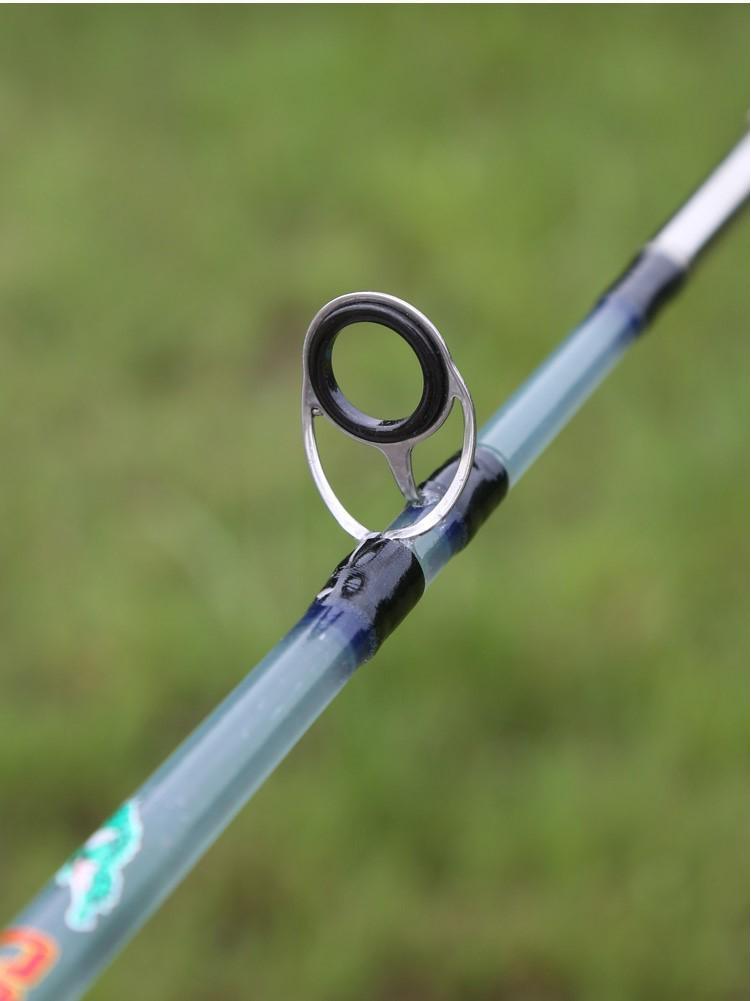 Fiberglass Fishing Rod with Solid Plug-in Stalk, 1.8/2.1m Resin Lure Rod