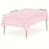 1Pcs Waterproof Oilproof Disposable Plastic Tablecloth 137x274cm PEVA Table Cover for Party Wedding Restaurant Dining Decoration