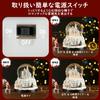 Lewondr Snow Globe Christmas Snow Dome with LED Lights Christmas Ornament Interior Decoration Room Decor Winter Town Built-in