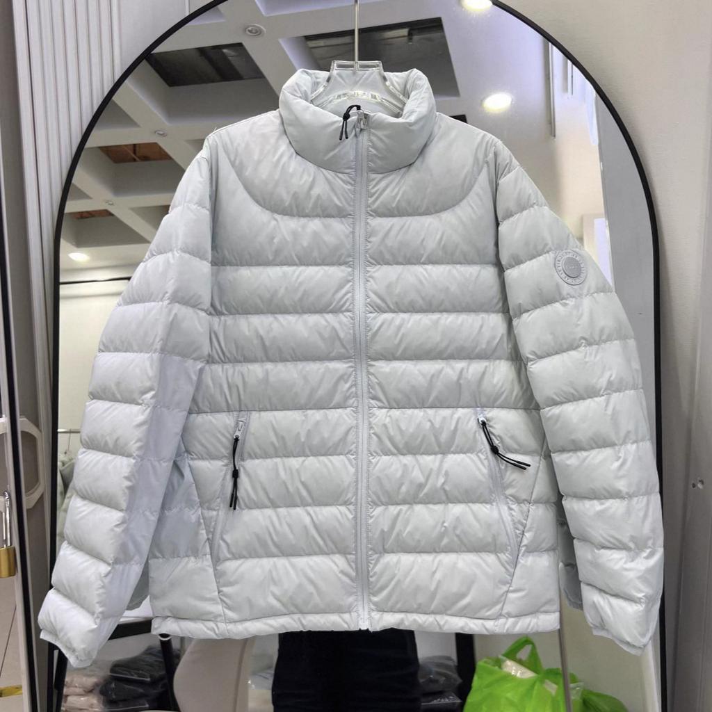 Pinghu Winter New White Duck Down Light and Thin Hooded Outdoor Down Jacket Women's Warm Student Jacket Tide
