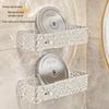 Punch-Free Wall-Mounted Bathroom Storage Box: Toilet Shelf for Towels and Cleanser.