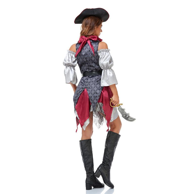 Halloween Dai Pirate Uniform Masquerade Women's Adult Pirates of the Caribbean Costume
