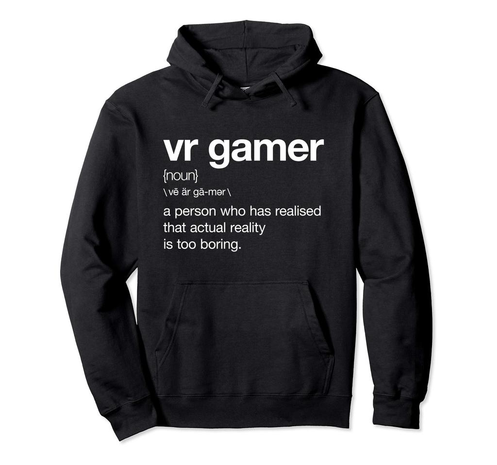 VR Gamer Definition - Funny VR Gamer Definition, Virtual Reality Game Hoodie