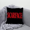 S-Scarface Tony Montana Throw Pillow Case For 45x45cm 55x55cm 30x30cm Square Car Pillowcase Home Bedchamber Decor Gift