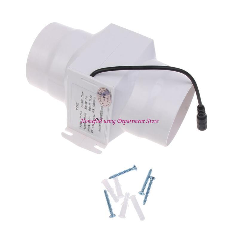 

Energy Efficient 3 Inch Inline Duct Fan 12V Quiet Blower Exhaust Ventilation for Best Air Circulations in Tight Space