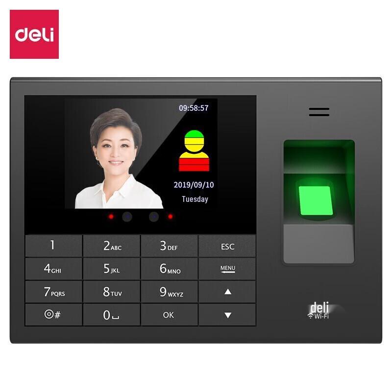

Deli Biometric Face & Fingerprint Time Clock
