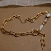 Baroque irregular freshwater pearl necklace - vintage new autumn/winter fashion sweater accessory