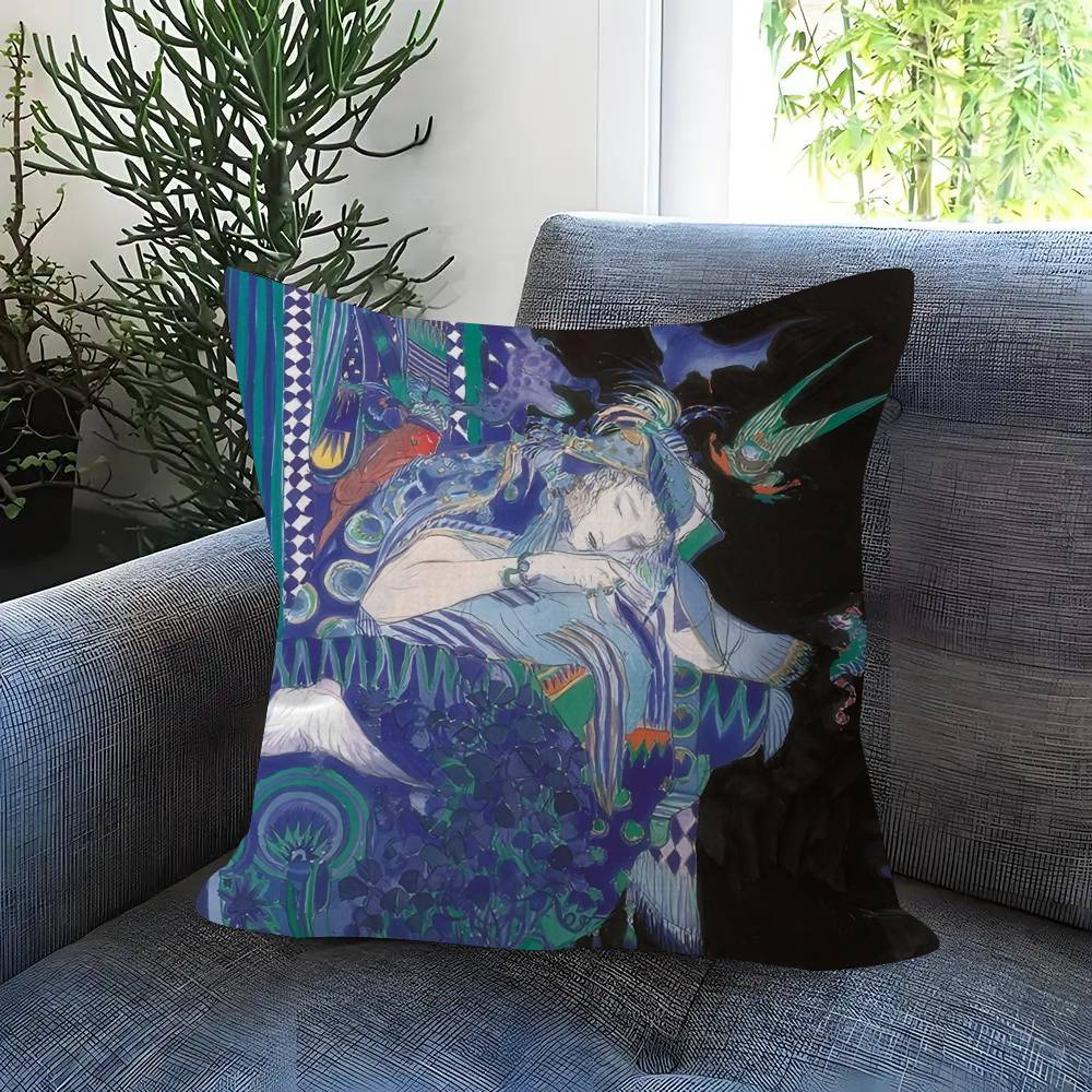 Painting Y-Yoshitaka Amano Art Cushion Cover 30X50 Polyester Sofa Cushions Decorative Throw Pillows Home Decoration Pillowcover