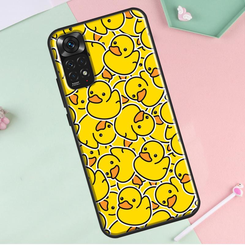 Gelbe Ente für Redmi Hinweis 12 Pro Plus Abdeckung für Redmi Hinweis 10 8 9 11 Pro 12S 11S 10S 9S 9C 10C 12C Fall