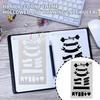 20 Pieces Reusable Painting Stencils DIY Hollow Lacework Painting Multi Functional Planner Templates Scrapbook