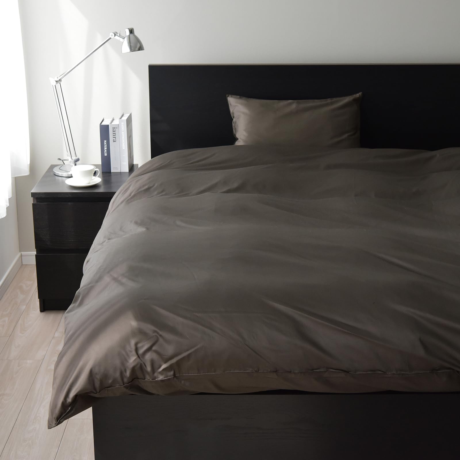 

Одинарный пододеяльник Сделано в Японии из хлопка, защита от пылевых клещей, шелковистый, пододеяльник на резинке и наволочки, комплект из 3 предметов, 350 нитей