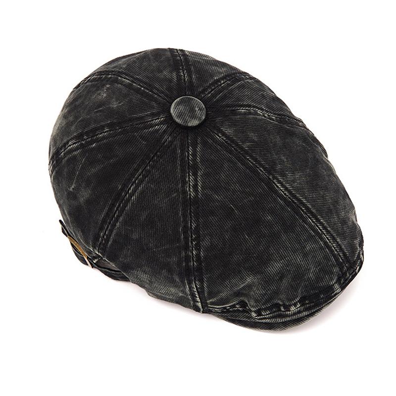 Denim Beret Men's Retro Forward Cap British Newsboy Hat
