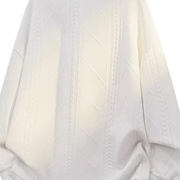 Autumn/Winter Plus Size Polo Neck Patchwork Fake Two-Piece Sweatshirt Unisex Loose Top