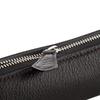 SPAD YAK Leather Pencil Case Zipper Black X Wine