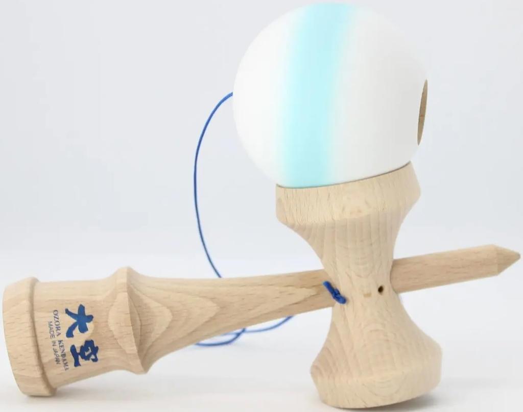Yamagata Koubou Competition Kendama "Ozora" (Japan Kendama Association Certified) Matte Light Blue Line