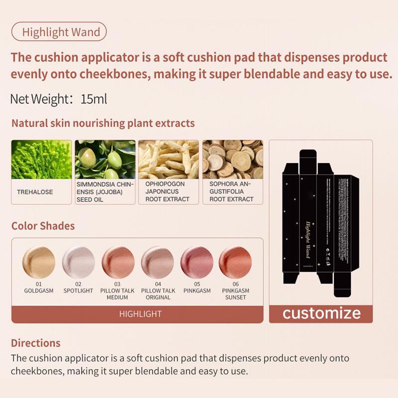 Multi-functional Makeup Pen: Contour, Highlight, Blush, Nose Shadow, Liquid Highlighter