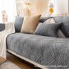 Nordic Sofa Cushion, Simple And Modern Winter Short Plush Non-Slip Seat Cushion, All-Season Leather Sofa Cover Cover Cloth Towel