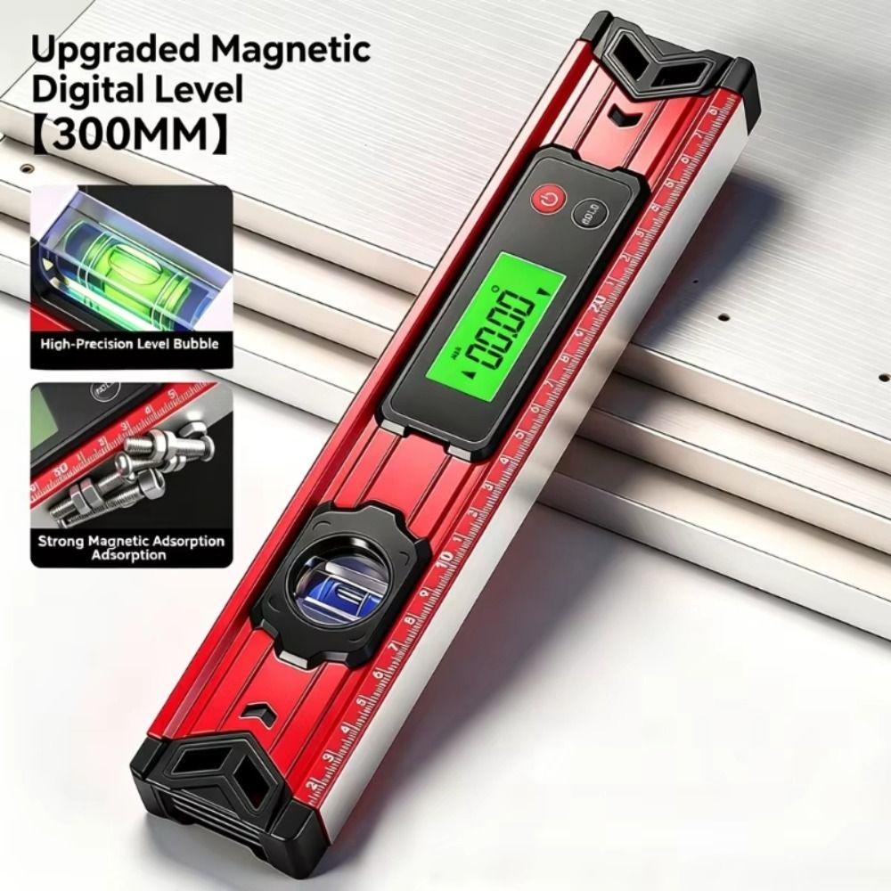0-90° Range Magnetic Digital Level 30-100cm Electronic Inclinometer Construction Work