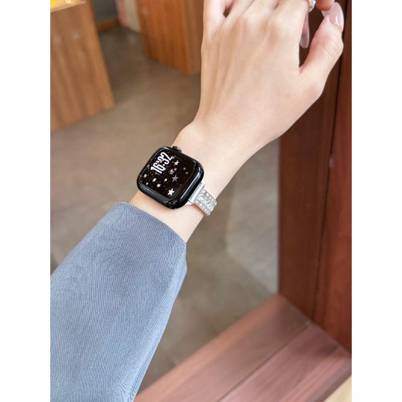 Nice Bling Metal bracelet For Apple Watch Series 11/10/9/8/7/6/5/SE3 40mm 41mm 42mm 44mm 45mm 46mm Strap