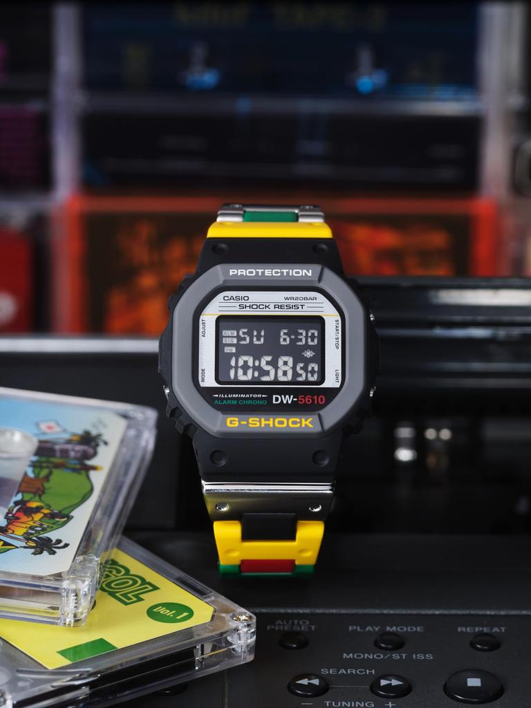 Casio G-Shock Uhr, Mix Tape Serie DW-5610MT-1JF, Herren, Mehrfarbig, Authentisches japanisches Produkt, Web-Exklusiv