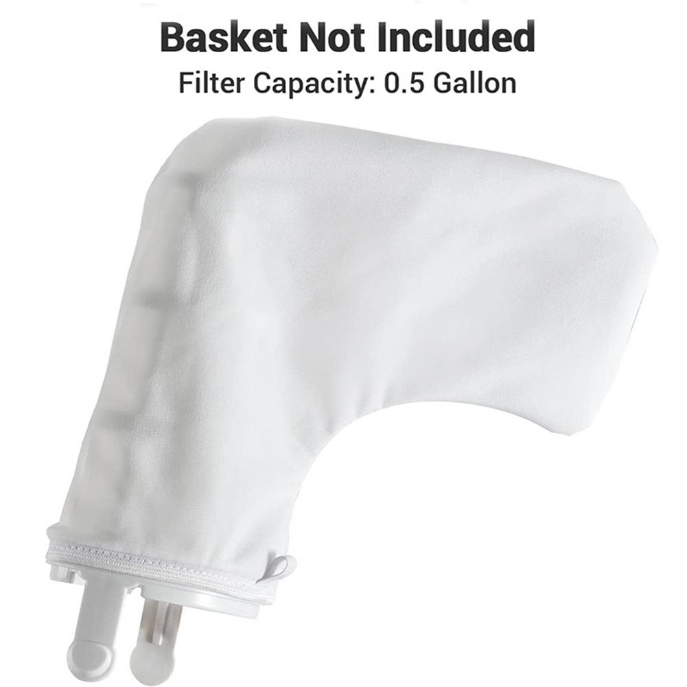 Bolsa de Malla Fina de Nylon para Aspiradora de Piscina Bolsa Limpiadora de Piscina Bolsas de Repuesto de Malla Fina para Aspiradora de Piscina Recargable Manual Inalámbrica