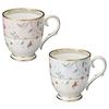Noritake Mugs (Color-Changing Pair Set) 320cc, Floral Print, Pink and Blue Bone China, P50755A/4409-56