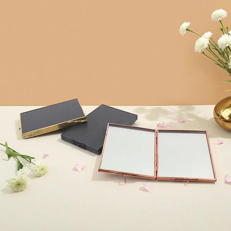 Nordic Foldable Double-Sided Glass Photo Frame & Certificate Holder