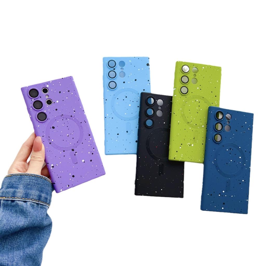 Star-splashing Ink Is Suitable for Samsung S24 Ultra Mobile Phone Case S23 S21 Magsafe Magnetically Absorbed Advanced Charging