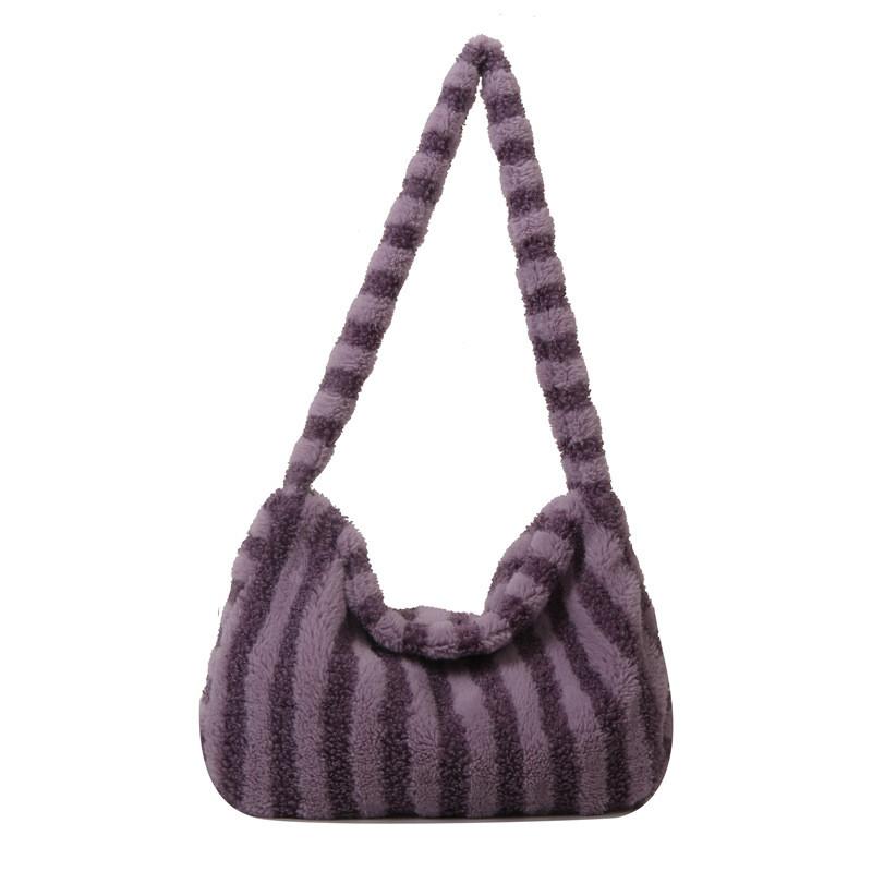 Trendy Soft Plush Shoulder Tote Bag For Women Ideal For Everyday Casual Use
