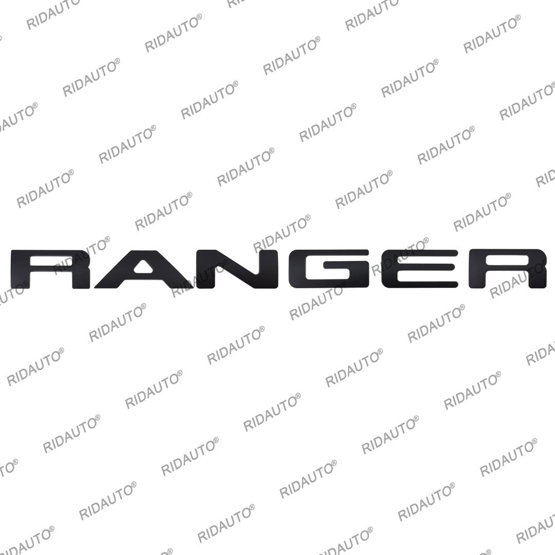 

High Quality ABS 3D Ranger Emblem Sticker Fit For Ford Ranger T9 2022 2023 Wildtrak Sport XLT XL+ XL Back Door Logo Letters чорний