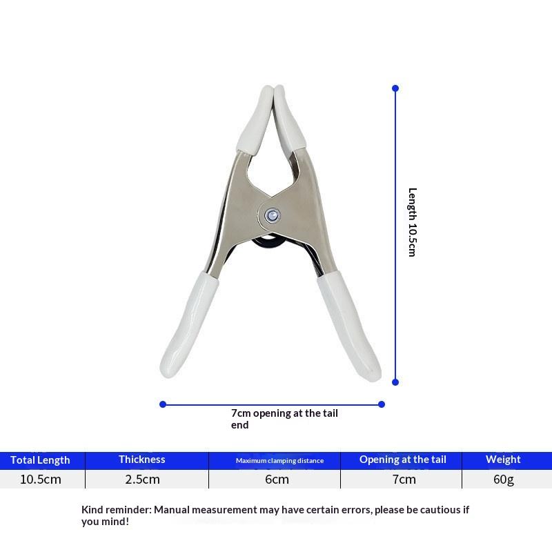 

Metal Wedding Dress Clip 4/6Inch Multi-Purpose Pography Clips A-Shaped Non-Slip Rubber Heavy Duty Clamps Wedding Dress Train