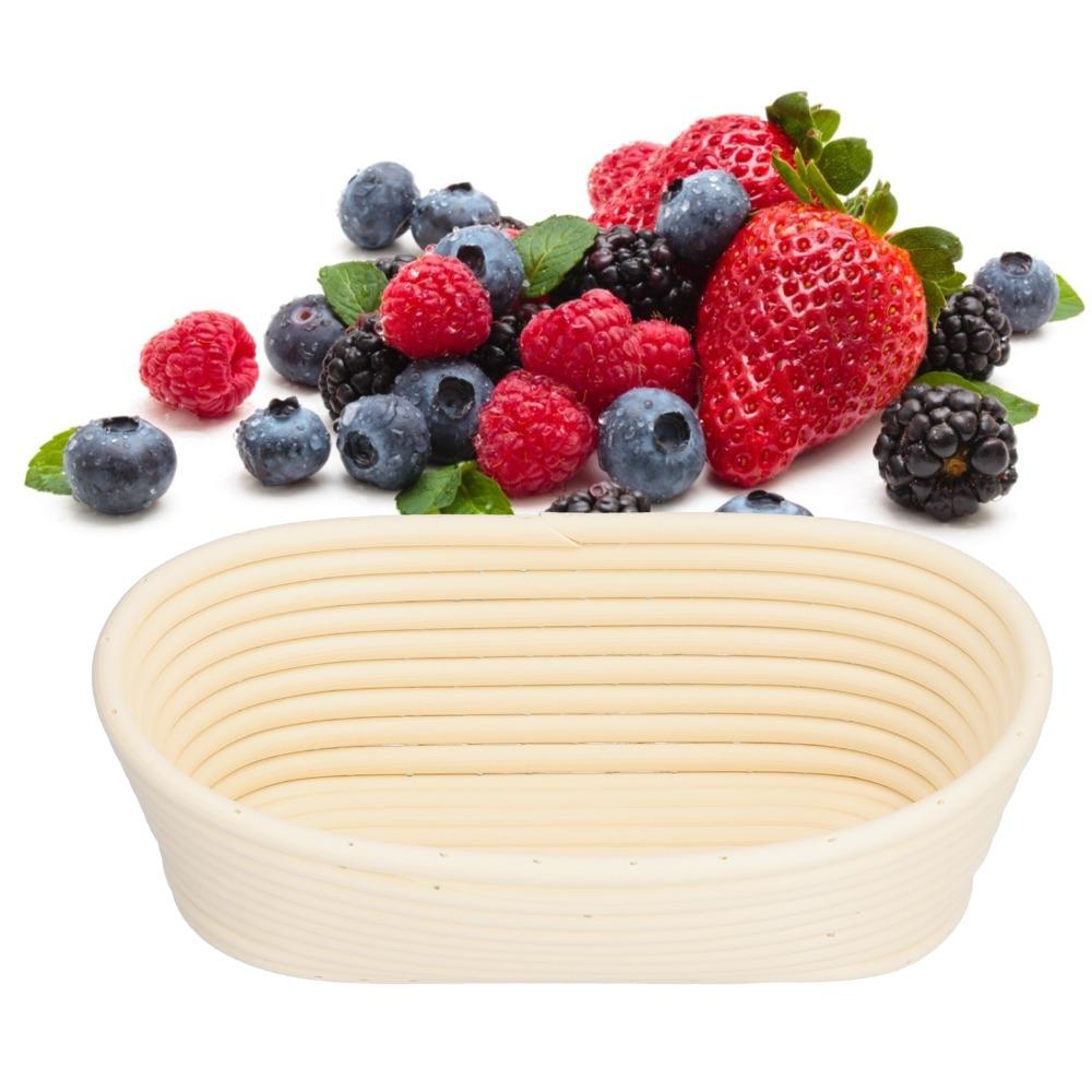Rattan Woven Bread Proofing Basket Food Grade PP Bread Baking Tool New Banneton Basket  Bread Dough