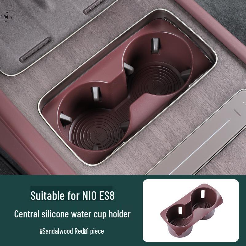 Silicone Wireless Charger Cup Holder Pad for NIO ES8 (Fits 26 Models)